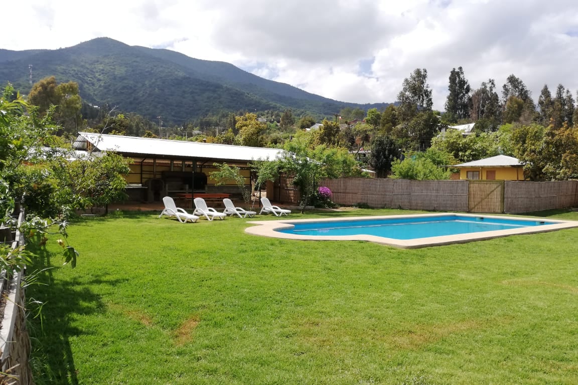 El pasto y los árboles del recinto
